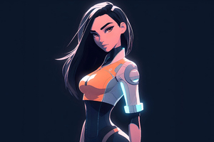 Anime Cyborg Girl 5k Wallpaper