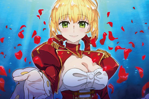 Anime Fate Extra Nero Claudius Red Saber (2560x1600) Resolution Wallpaper