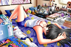 Anime Girl In Bedroom