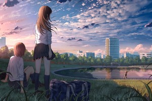 Anime Girl In School Uniform