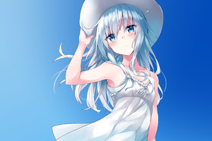 Anime Girl Summer Breeze (1024x768) Resolution Wallpaper