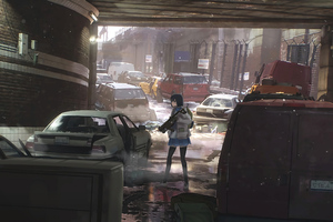 Anime Girl Tom Clancys The Division Wallpaper