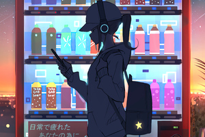 Anime Girl Vending Machine 5k