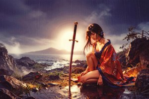 Anime Guardian Of Legend Blade Of Fire (3840x2160) Resolution Wallpaper