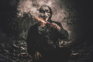 Anonymus Maskman (1280x1024) Resolution Wallpaper