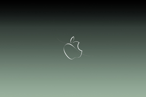 Apple Green Logo Background 4k