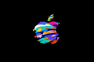 Apple Logo Dark Oled 5k Wallpaper
