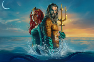 Aquaman And Mera Guardians Of Atlantis (1400x900) Resolution Wallpaper