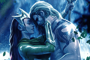 Aquaman And Mera Romance 5k