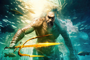 Aquaman And The Lost Kingdom Art 4k (2560x1440) Resolution Wallpaper