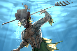 Aquaman Comic Art 4k
