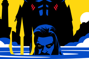 Aquaman Dc Fandome Minimal Poster 4k