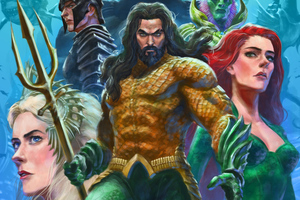 Aquaman Mera Artwork 4k Wallpaper