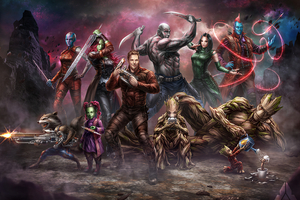 Art Guardians Of Galaxy Vol (2560x1600) Resolution Wallpaper