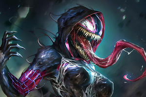 Art Lady Venom (1280x720) Resolution Wallpaper