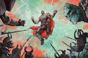 Art Thor Ragnarok (1280x720) Resolution Wallpaper