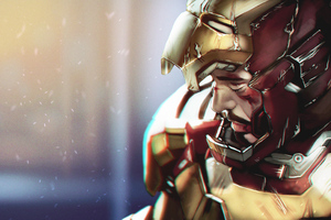 Arts Iron Man New (1366x768) Resolution Wallpaper