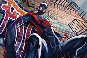 Artwork Of Spider Verse (2560x1080) Resolution Wallpaper