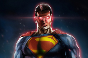 Artwork Superman Red Eye (2560x1600) Resolution Wallpaper