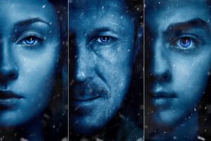 Arya Stark Sansa Stark Petyr Baelish Posters Game Of Thrones Season 7 Wallpaper