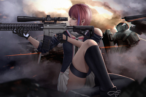 Asian Sniper Girl 4k