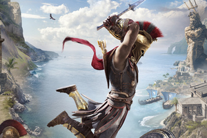 Assassins Creed Odyssey PS4 Pro E3 2018 (2560x1024) Resolution Wallpaper