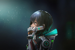 Astronaut Anime Girl