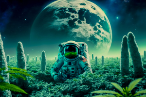 Astronaut In Dreamy Land Wallpaper
