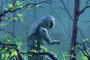 Astronaut Lost In Woods
