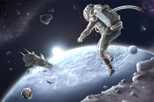 Astronaut Scifi Space 4k