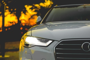 Audi Lights 4k Wallpaper