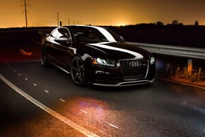 Audi Road Sunset Wallpaper