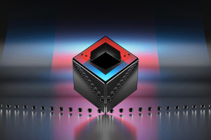Aura Box Red And Blue (3840x2160) Resolution Wallpaper