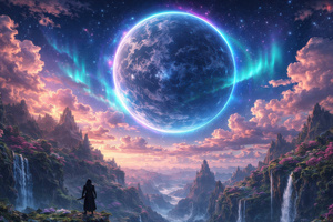 Aurora Over Eden Gateway To Infinity (1280x1024) Resolution Wallpaper