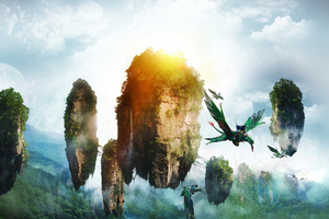 Avatar Mountains (2560x1600) Resolution Wallpaper