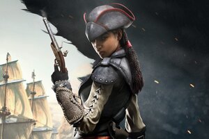 Aveline Assassins Creed 4 (1024x768) Resolution Wallpaper