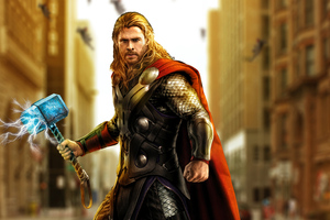 Avengers Age Of Ultron Thor Artwork Wallpaper