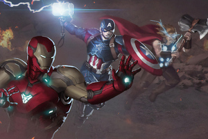 Avengers Endgame Final Battle (1336x768) Resolution Wallpaper