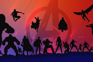 Avengers Endgame Illustration 4k (1336x768) Resolution Wallpaper