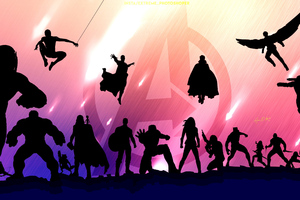 Avengers Endgame Illustration (2560x1440) Resolution Wallpaper