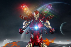 Avengers Endgame Iron Man New (1336x768) Resolution Wallpaper