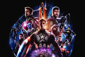 Avengers Endgame New Fan Art (2560x1080) Resolution Wallpaper