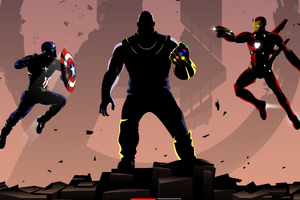 Avengers Endgame Trinity Art