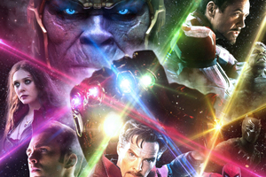 Avengers Infinity War 2018 Artwork HD (1336x768) Resolution Wallpaper