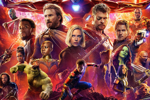 Avengers Infinity War 2018 Poster 4k