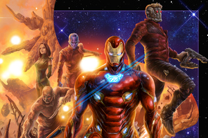 Avengers Infinity War 4k Artworks (2048x2048) Resolution Wallpaper