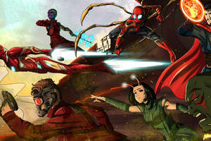 Avengers Infinity War 5k Team Wallpaper