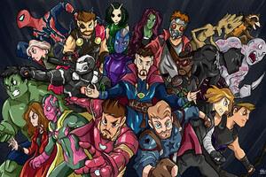 Avengers Infinity War Hero Side Fan Art Wallpaper