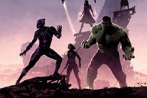 Avengers Infinity War Heroes (2048x1152) Resolution Wallpaper