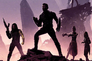 Avengers Infinity War Movie Poster 4k (2932x2932) Resolution Wallpaper